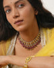 gold polki and tourmaline indian wedding necklace