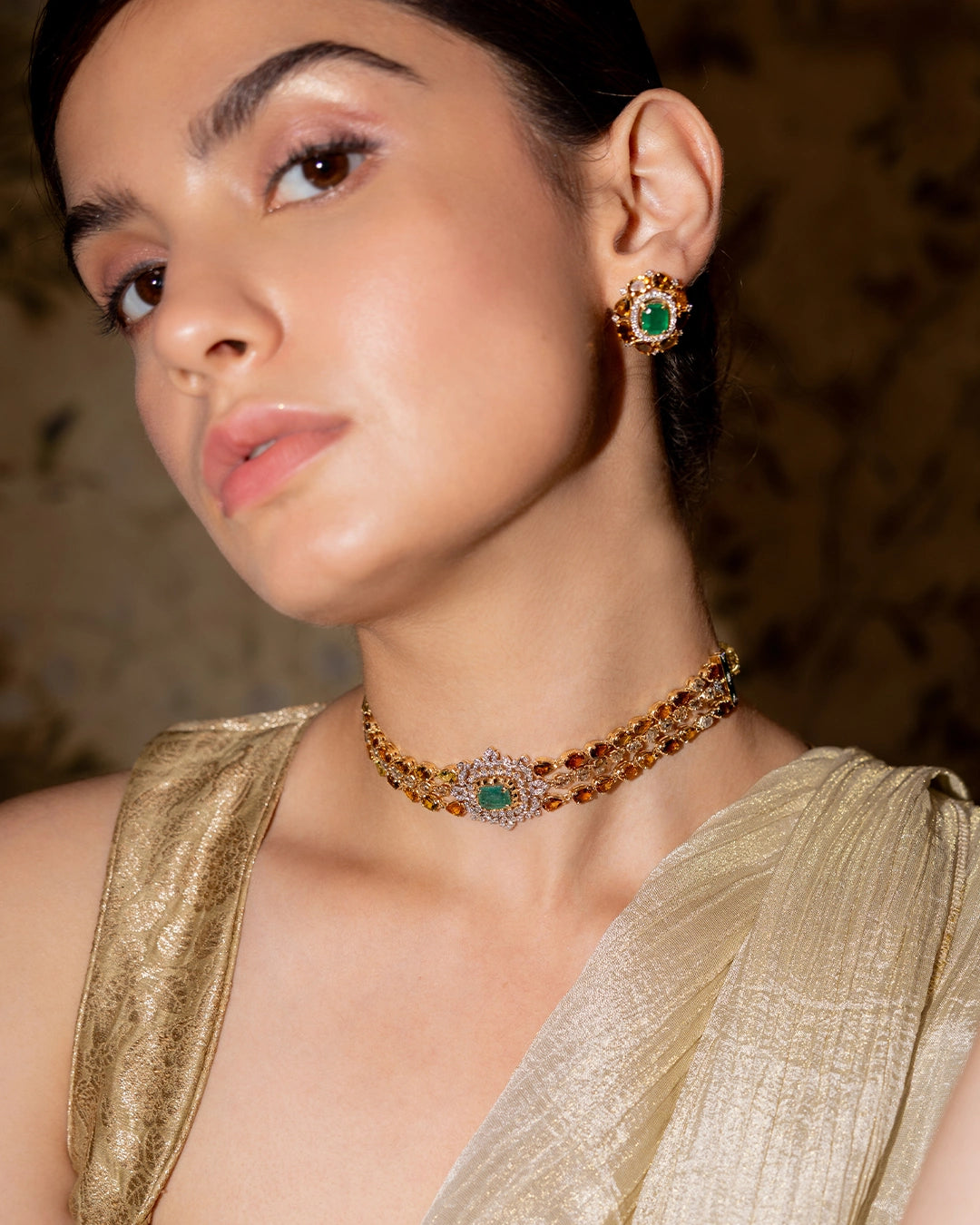 Nivara Choker and Bracelet