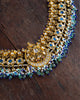 Apara polki bridal necklace with emeralds pearls and kundan set diamonds