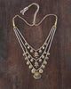 Keerat teenlada gold necklace with emeralds pearls and gemstone details