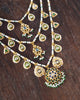 Keerat teenlada gold necklace with emeralds pearls and gemstone details