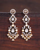 Saanjh diamond and pearl necklace with rose cut diamonds and cultured pearls
