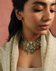 Handcrafted Viana Necklace in Gold with Polki Diamonds
