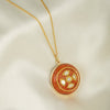 Sun Cross Pendant Necklace