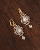 diamond and gold indian earrings