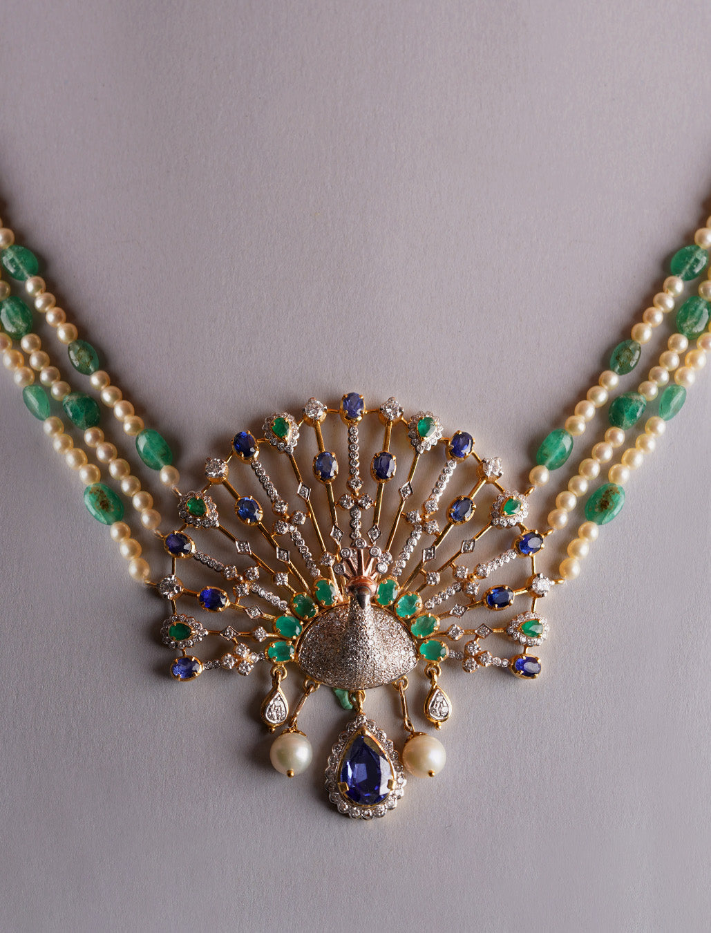 Leela Peacock Necklace